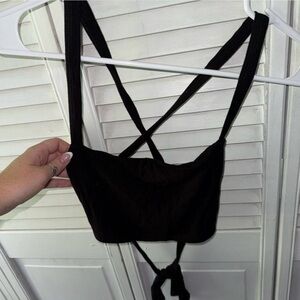 Garage Black Strappy Top